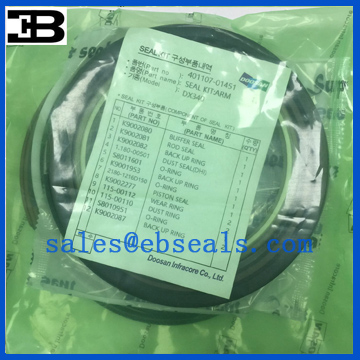 Doosan DX340 Arm Cylinder Seal Kit